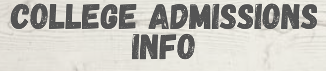 college admissions info